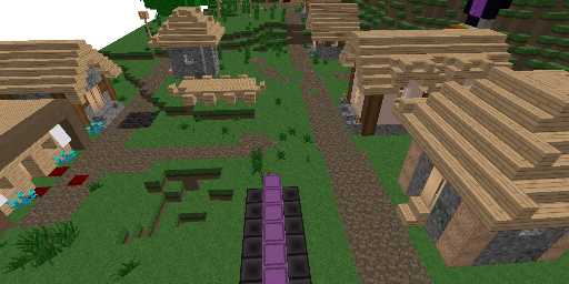 village Minecraft nether portal story preview